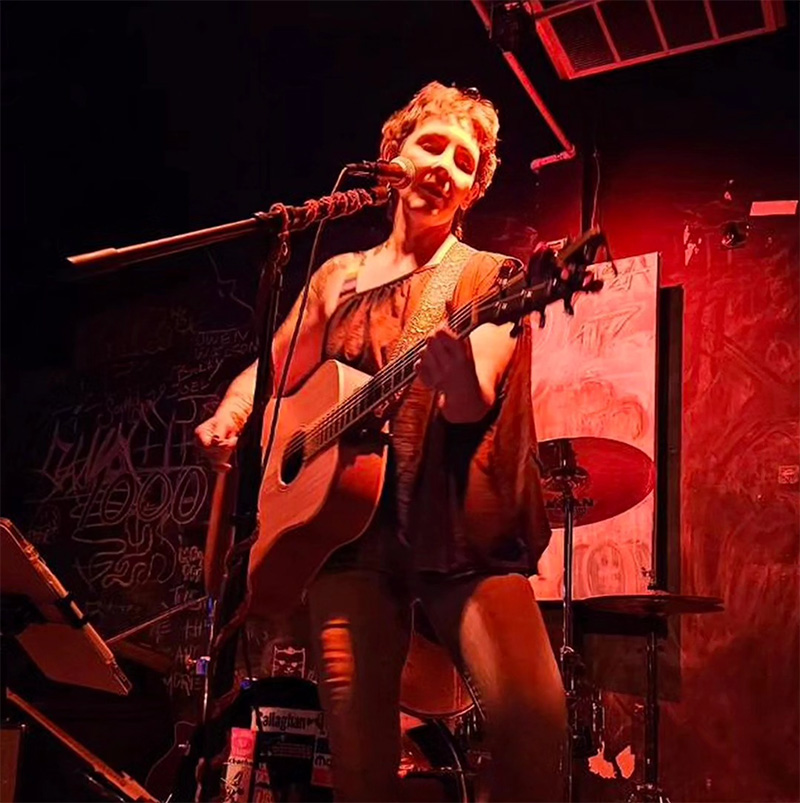Sarah performing